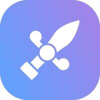 Dagger Creative Icon Design vector