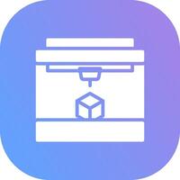 3D Printing Creative Icon Design vector