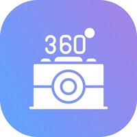 360 Camera Creative Icon Design vector