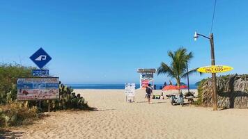 Puerto Escondido Oaxaca Mexico 2023 Beautiful city seascape landscape natural panorama view Puerto Escondido Mexico. video