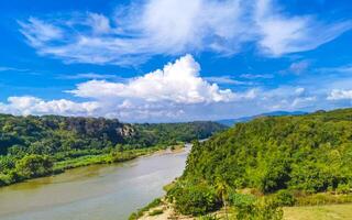 Tropical river lake water in Puerto Escondido Mexico. photo