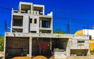 Puerto Escondido Oaxaca Mexico 2023 House hut construction building ruin in Puerto Escondido Mexico. photo