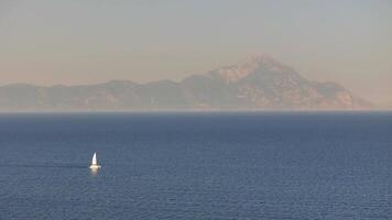 Sailboat Sailing in Vast Waters video