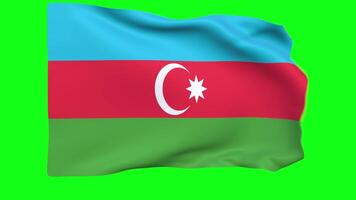 agitant drapeau de Azerbaïdjan animation 3d rendre méthode video