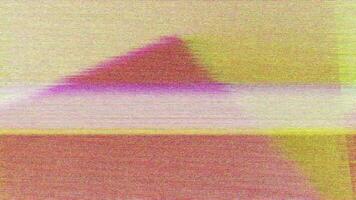 a pink and yellow abstract painting with a triangle in the middle video