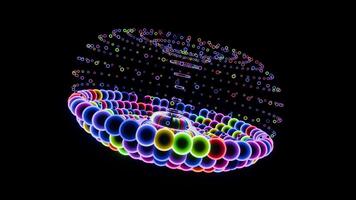 Neon- Torus. pulsierend vj Schleife Animation video