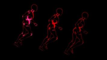 Neon Frenzy. Endless Run VJ Loop video