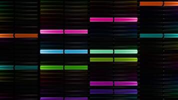 Neon Multicolored Lights VJ Loop LED Panel video