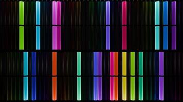 Multi-coloured tints of VJ Loop neon lights video