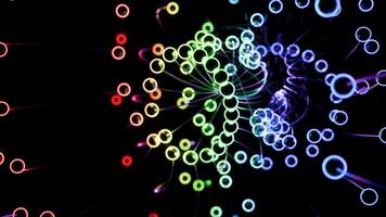 Neon Orbits Floating Balls VJ Loop video