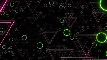 Flight of Geometric Neon Shapes, VJ Loop video