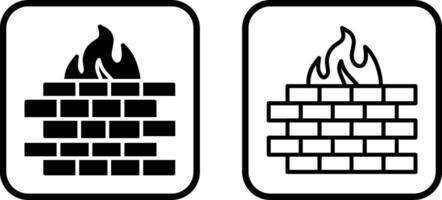 icono de vector de firewall