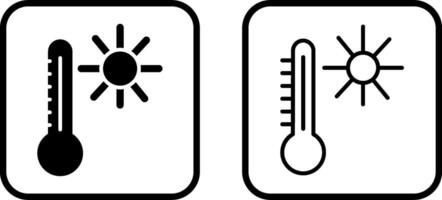 icono de vector de temperatura