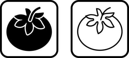 icono de vector de tomate