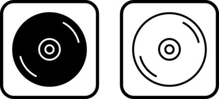 icono de vector de disco compacto