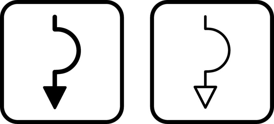 Arrow down Vector Icon