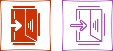 Exit Sign Vector Icon