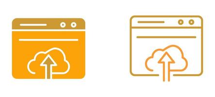 Upload Web Vector Icon