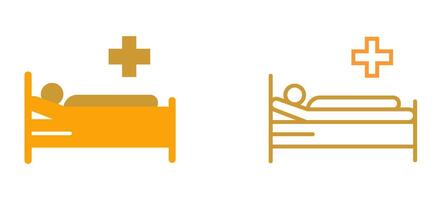 Patient Bed Vector Icon