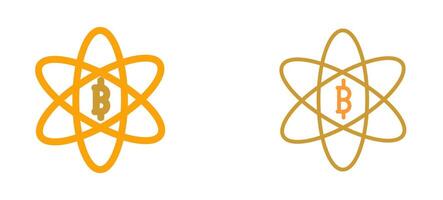 Bitcoin Science Vector Icon