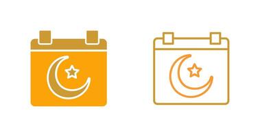 Islamic Calendar Vector Icon