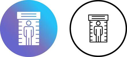 icono de vector de detector de metales