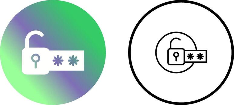 icono de vector de bloqueo de contraseña
