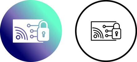 Protected WiFi Vector Icon