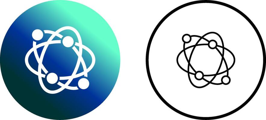 Atomic Structure Vector Icon