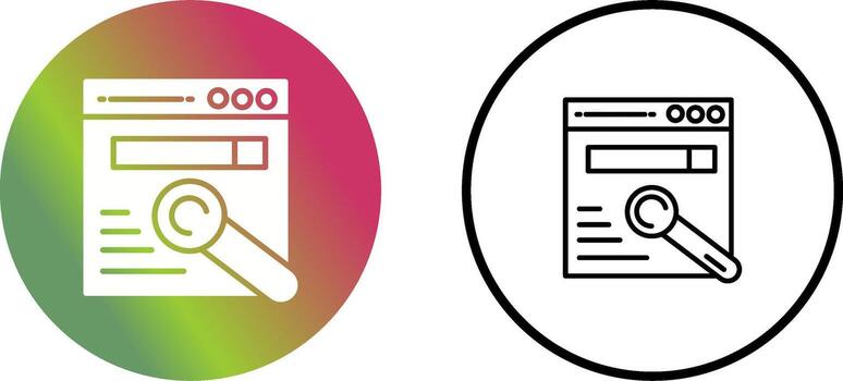 icono de vector de navegador