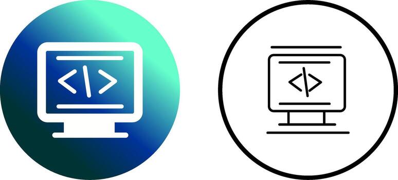 Coding Vector Icon