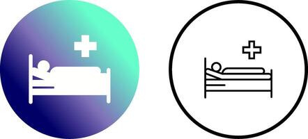 Patient Bed Vector Icon