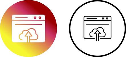 Upload Web Vector Icon