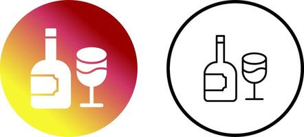 icono de vector de vino