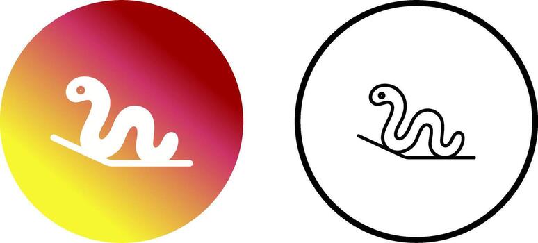 icono de vector de gusano
