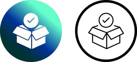 Package Receiving Vector Icon