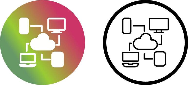 Cloud Computing Vector Icon