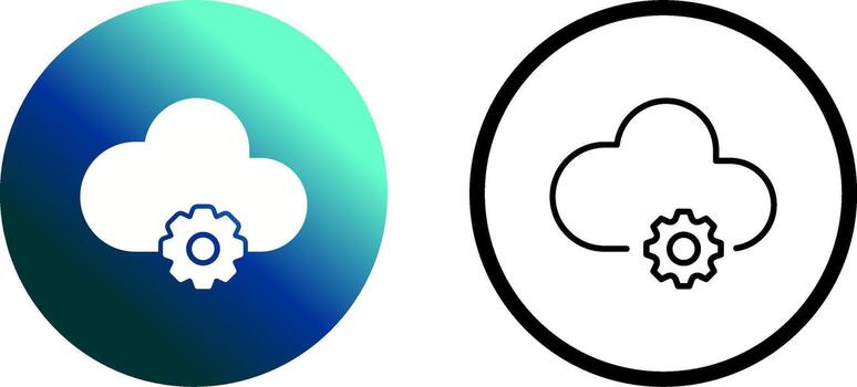 Cloud Computing Vector Icon