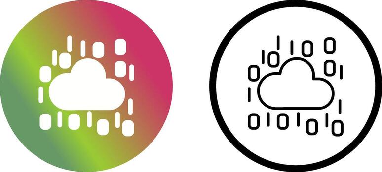 icono de vector de nube