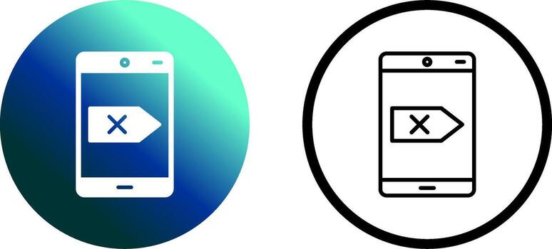 eliminar icono de vector