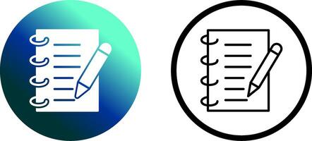 Spring Notebook Vector Icon