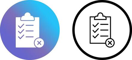 Rejected Vector Icon