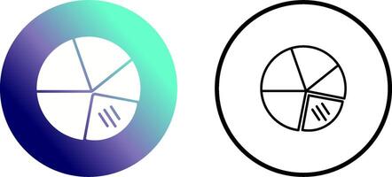 icono de vector de gráfico circular