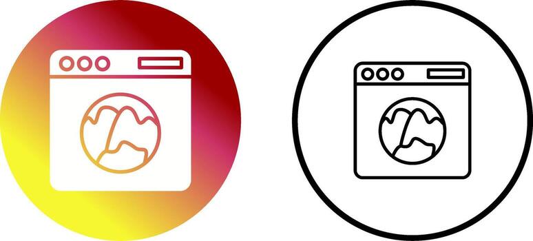 icono de vector de navegador