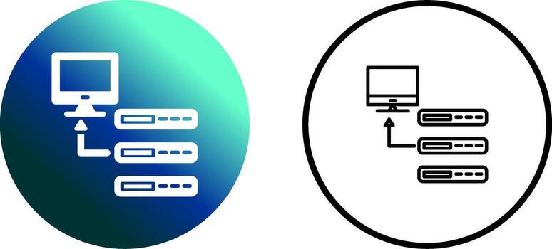 icono de vector de base de datos