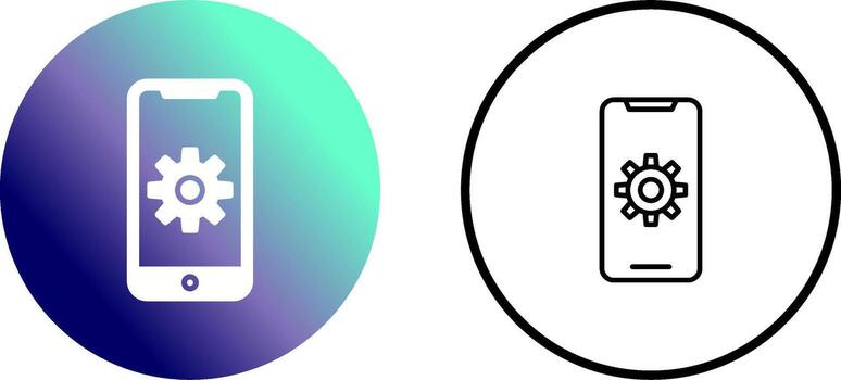 Mobile App Developing Vector Icon