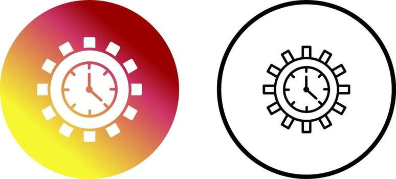 hora mejoramiento vector icono