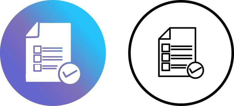 Valid Document Vector Icon