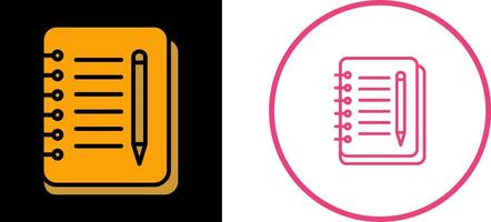 Notebook And Pen Vector Icon