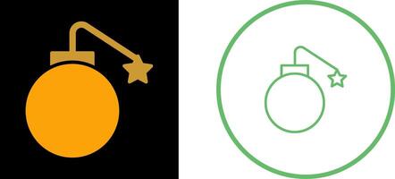Exploding Cannon Ball Vector Icon